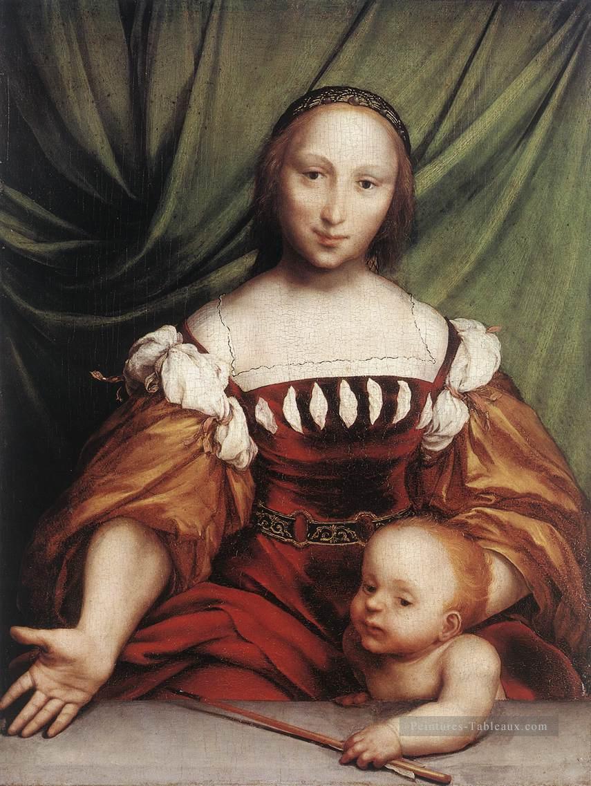 Vénus et Amor Renaissance Hans Holbein le Jeune Peintures à l'huile